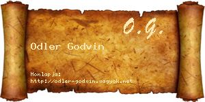 Odler Godvin névjegykártya